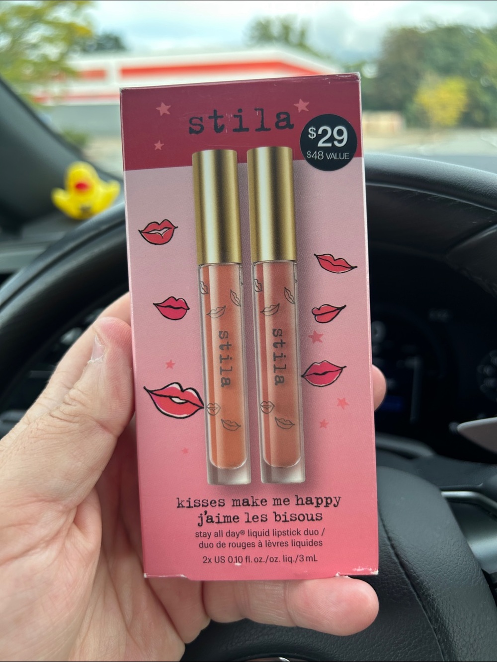 Stila Kisses Make Me Happy Liquid Lipstick Duo - Pink & Peach